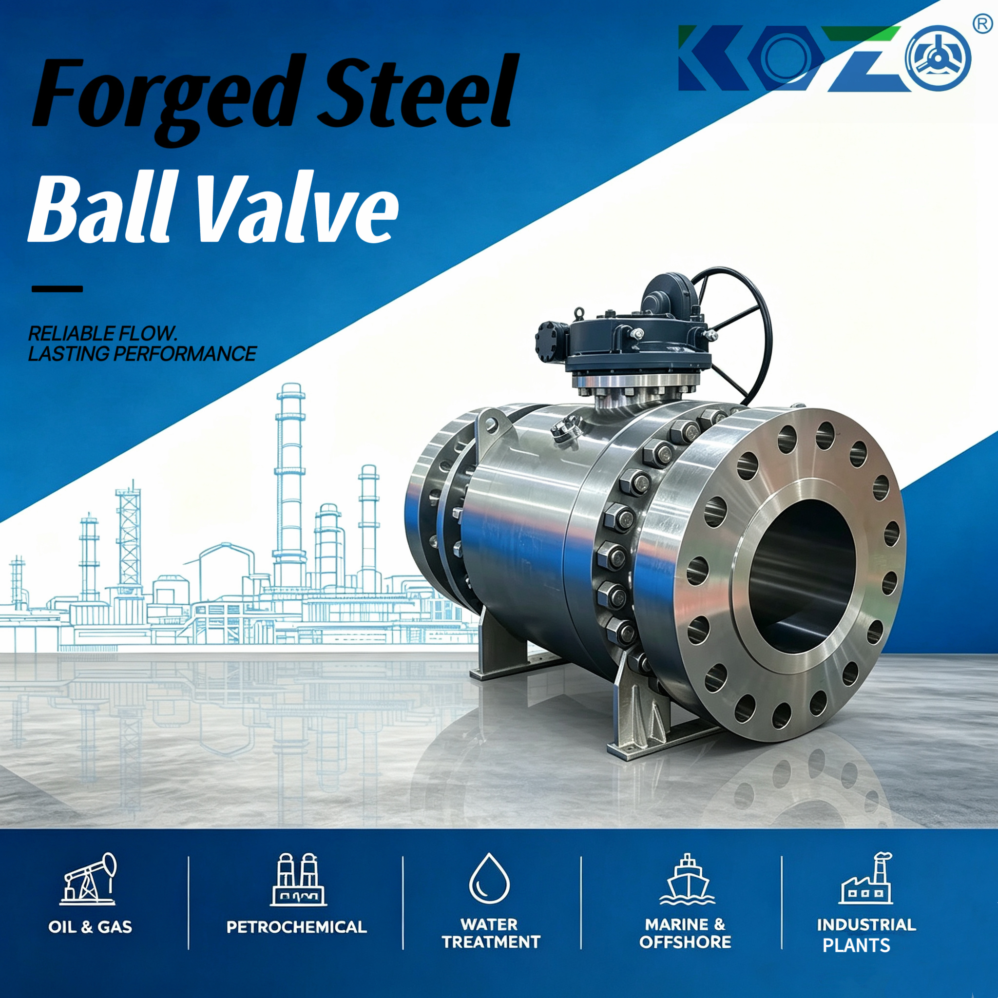 Stainless steel fixed ball valve